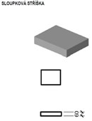 DITON LINIE KAMENE QUICK WALL STONE Stříška sloupková šedý mix 22/16/7cm